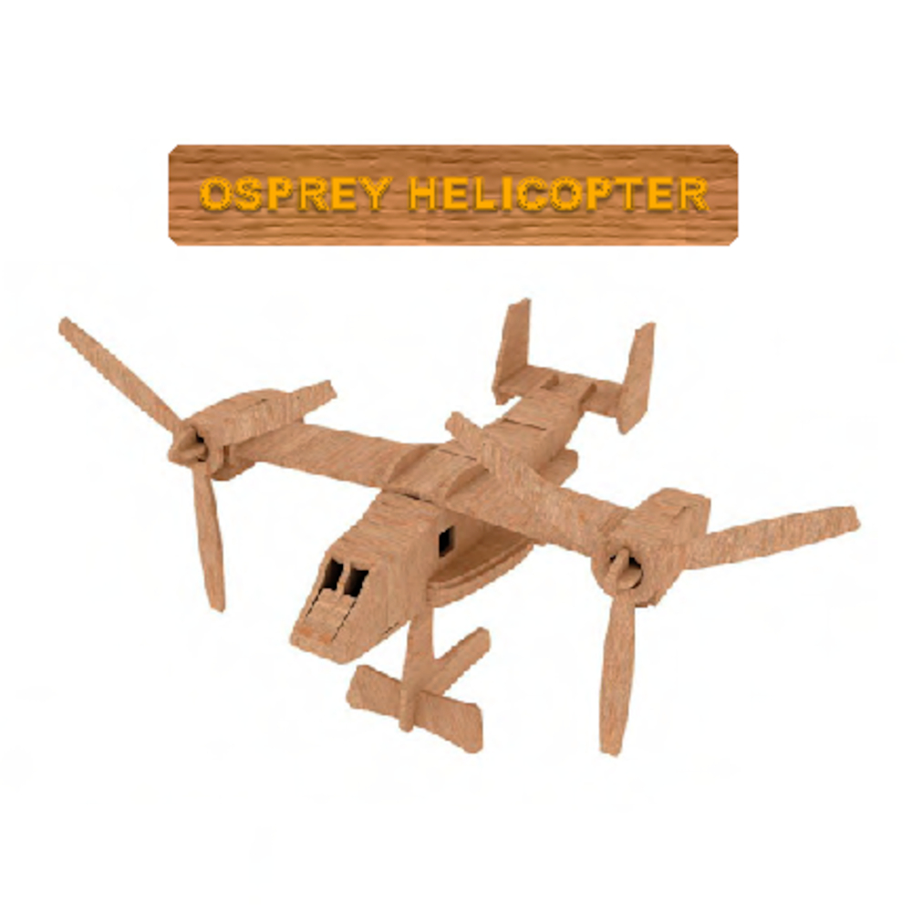 Osprey Helicopter Puzzle – Double Cut Designs LLC