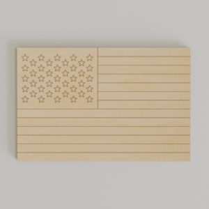 American Flag Cutout – Double Cut Designs LLC