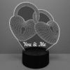 Locked Hearts LED Lamp