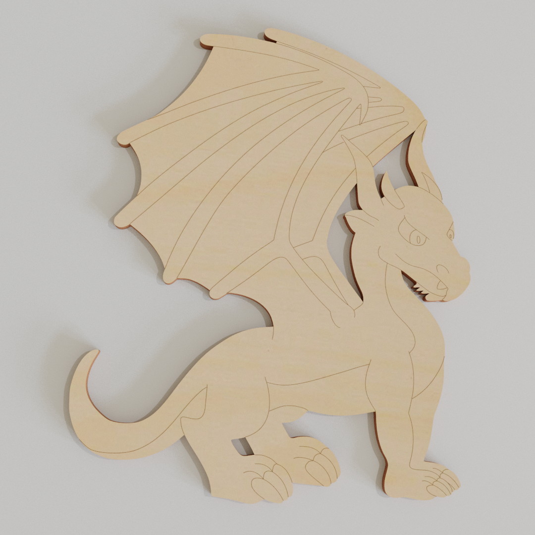 dragon cutout template